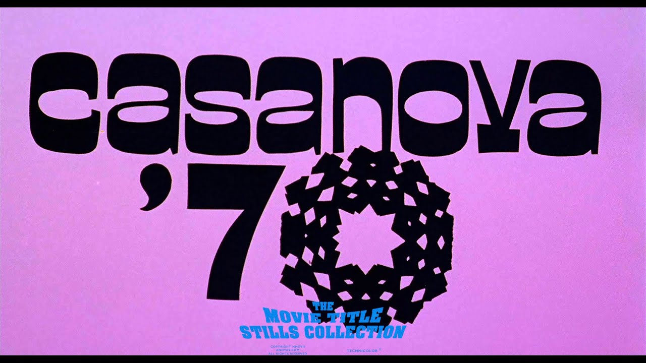 Casanova '70 (1965) title sequence