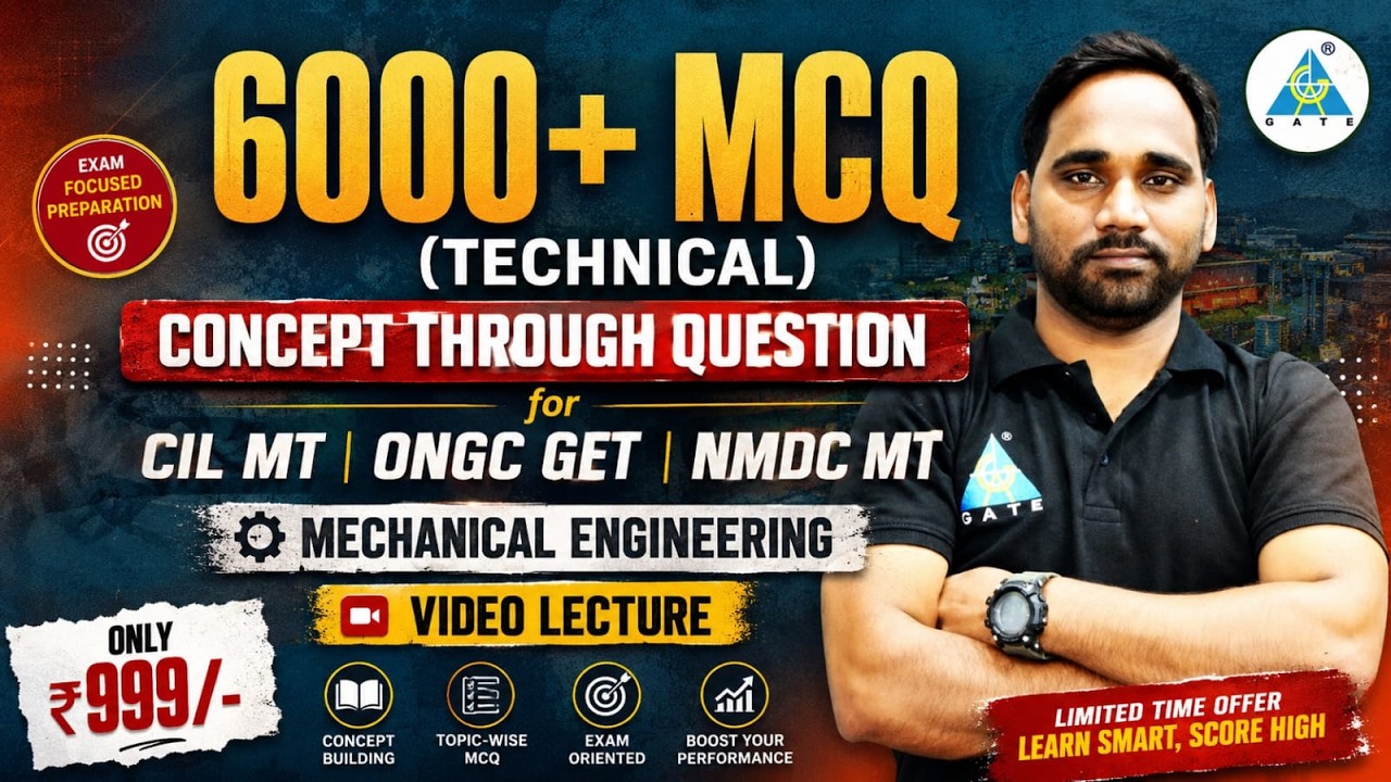 6000+ MCQ (Technical) Concept Through Question for CIL MT | ONGC GET | NMDC MT🔥🔥🔥|| by Ishwar sir