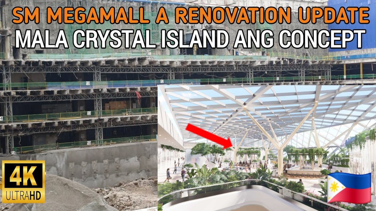 MODERN SM MEGAMALL BUILDING A MALA CRYSTAL ISLAND ANG CONCEPT. MAPAPAWOW KA SA GANDA.