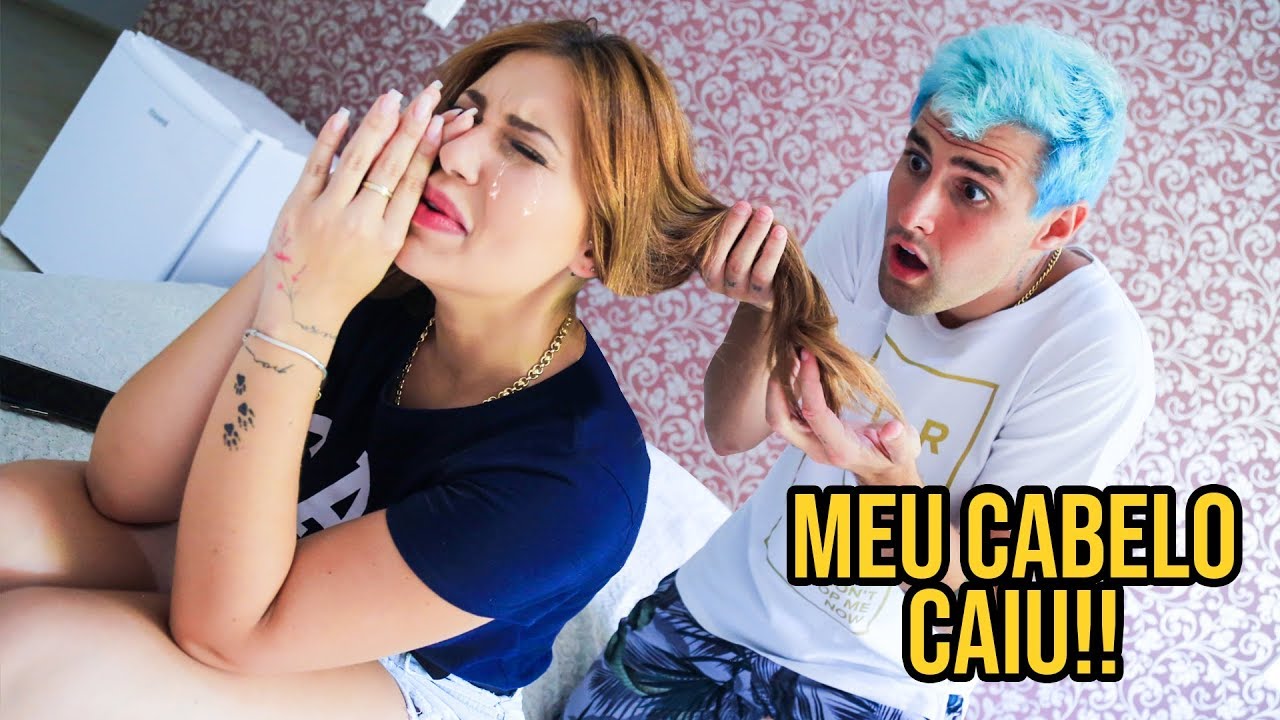 MEU CABELO CAIU!!! (TROLLEI MEU NAMORADO)