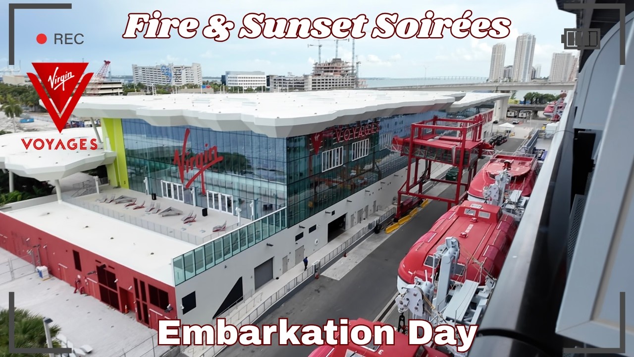 Virgin Voyages Fire & Sunset Soirées: Embarkation