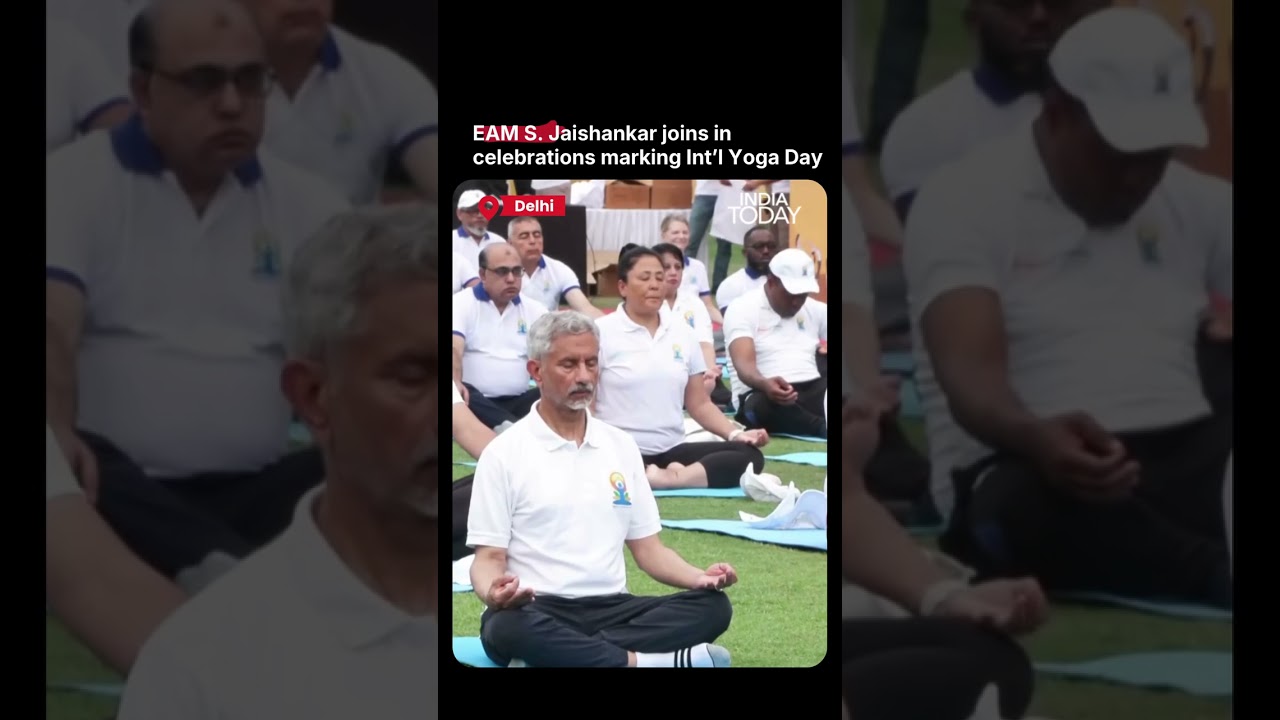 S. Jaishankar Marks International Yoga Day, Promotes Fitness, Wellness and Healthy Living