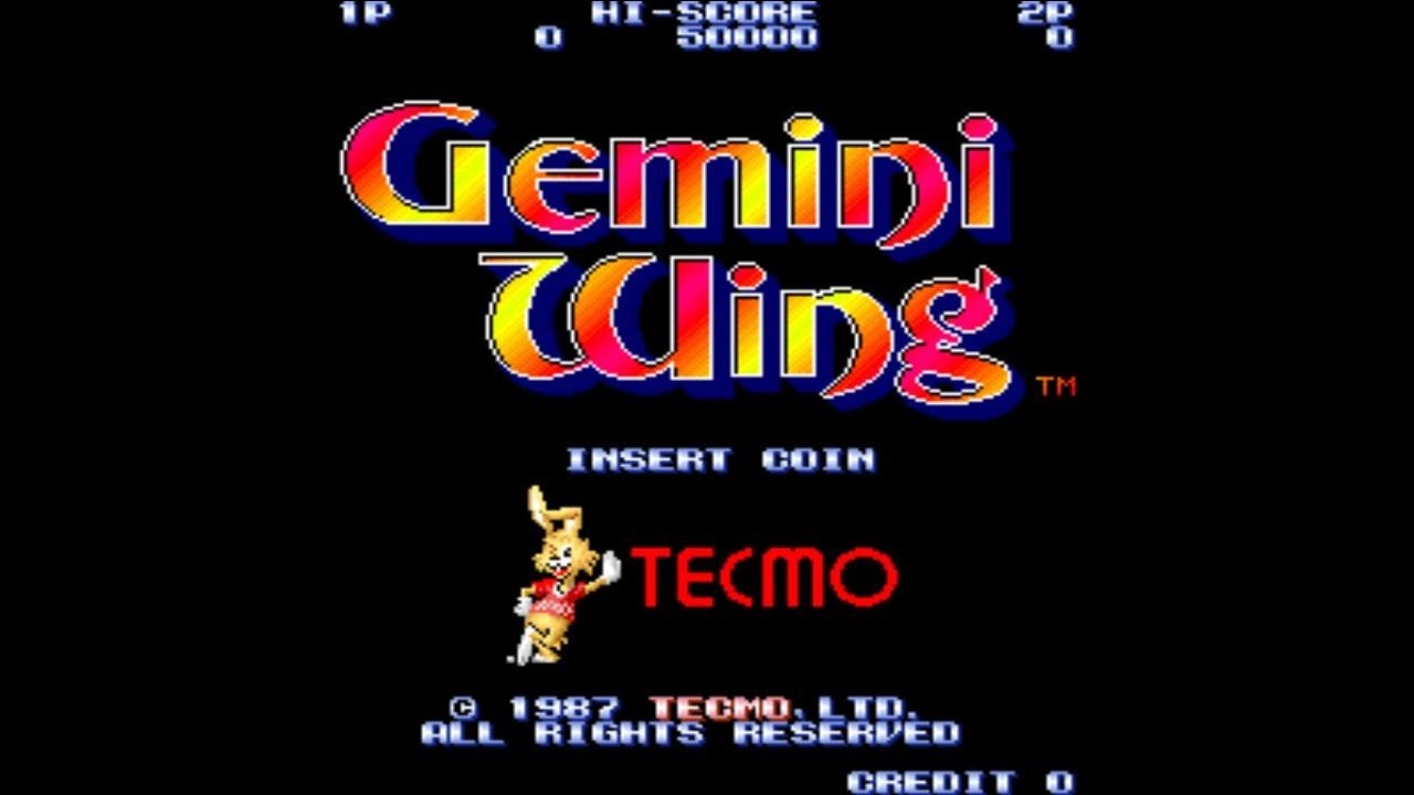 Gemini Wing 1987 Tecmo Mame Retro Arcade Games