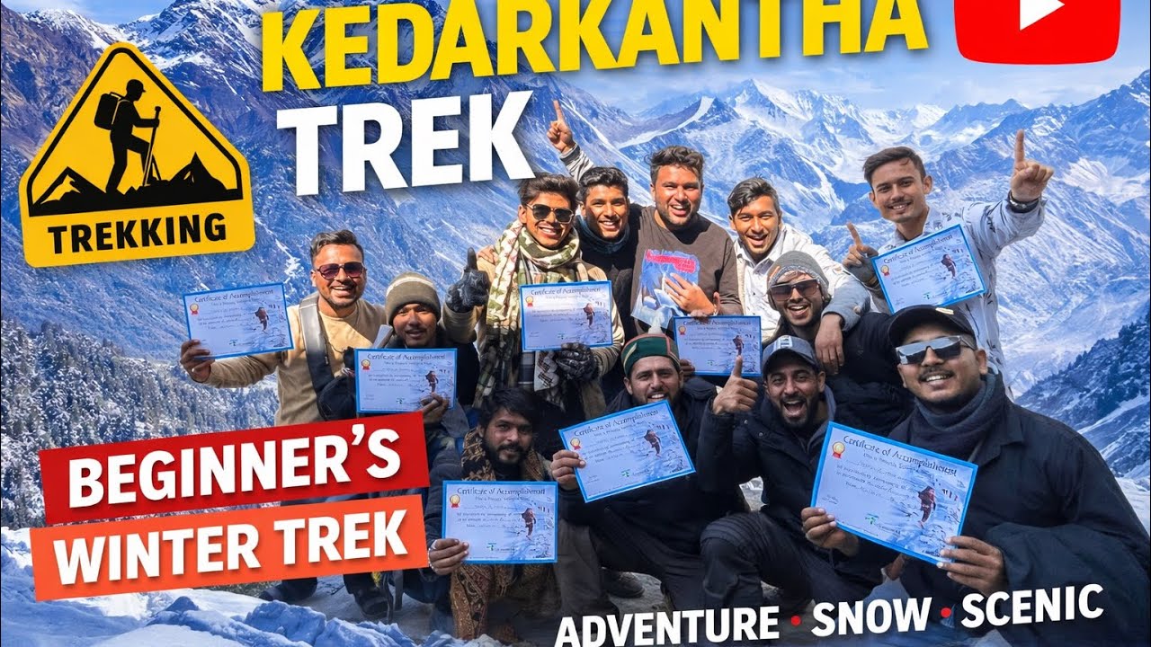 INDIAS MOST FAMOUS TREAK (KEDARKANTHA) part 2 #travel #kedarkanthasummit #sankri #treking #nagpur 