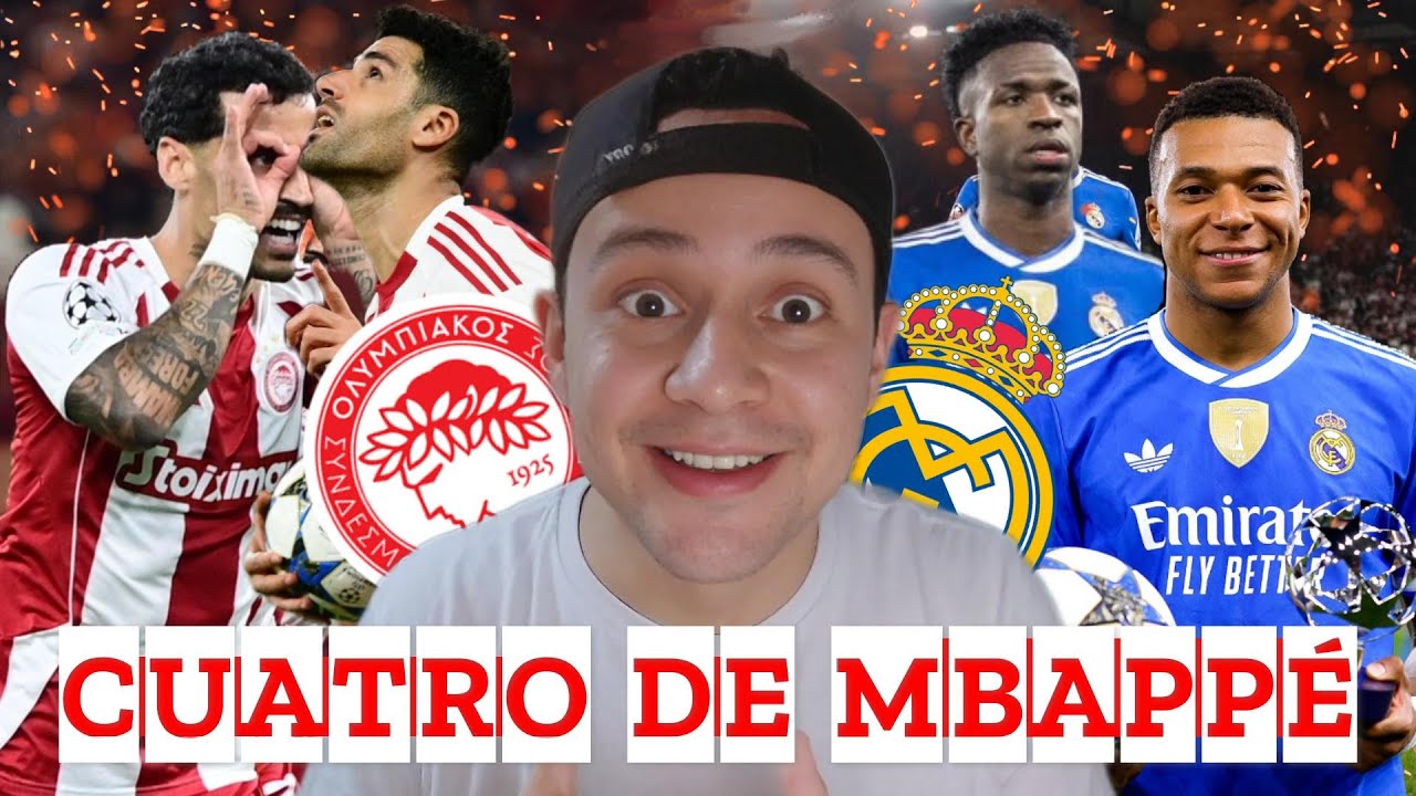 PÓKER DE MBAPPE PARA SALVAR AL REAL MADRID EN CHAMPIONS LEAGUE (RESUMEN Y OPINIÓN)