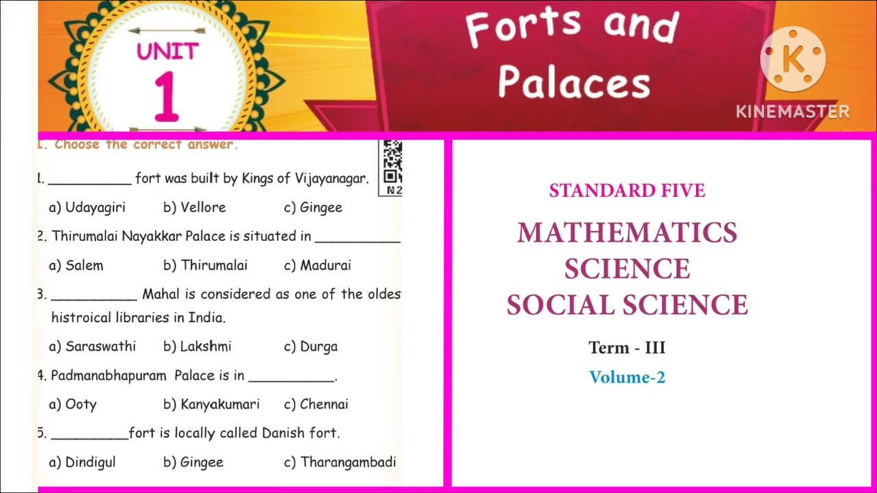 5th standard social science 3rd term FORTS AND PALACES @LittleCuteBabies