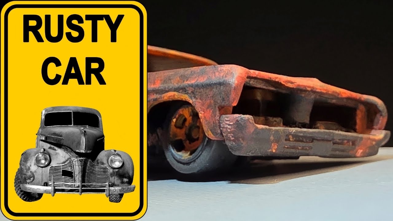 🔥 I Turned a Hot Wheels 1964 Impala Into a REAL Rusted Abandoned Car Diorama! 😱