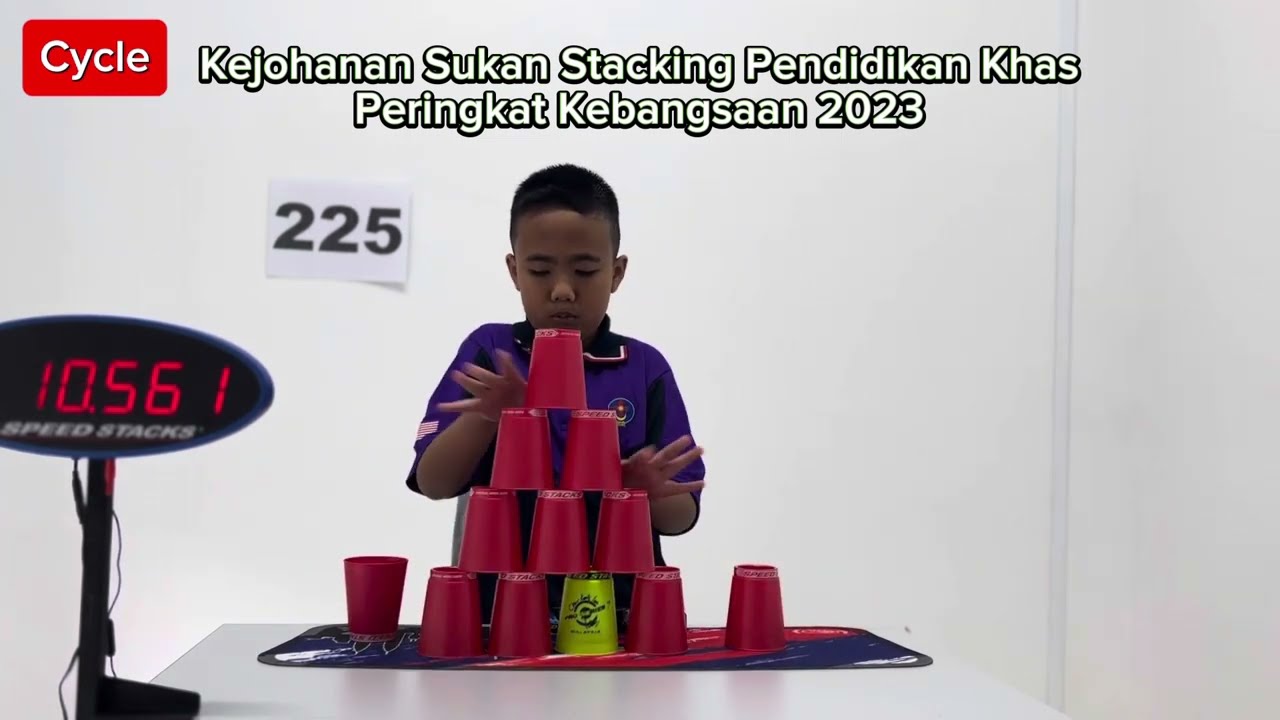 FINAL (cycle) Seif Khaysi : Kejohanan Sukan Stacking Pendidikan Khas Peringkat Kebangsaan 2023