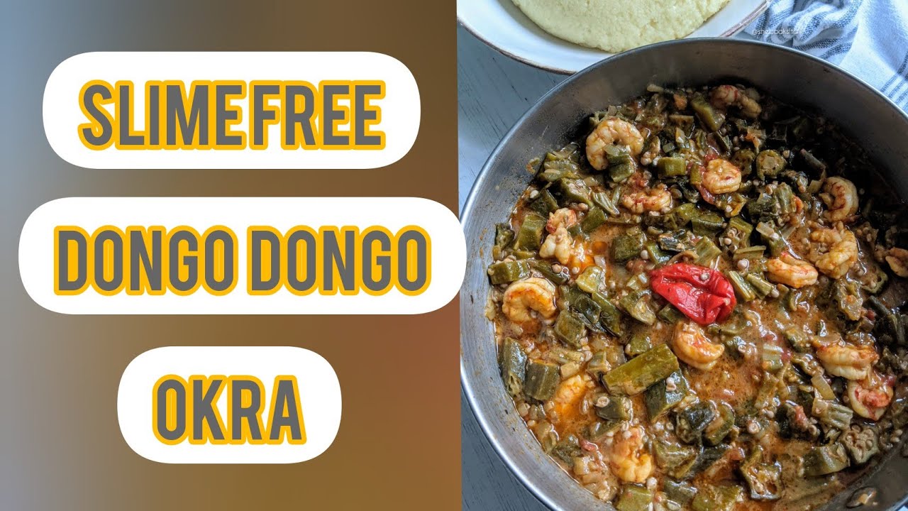 How to cook Okra with no slime // recette gombo / dongo dongo /slime free okra step by step tutorial