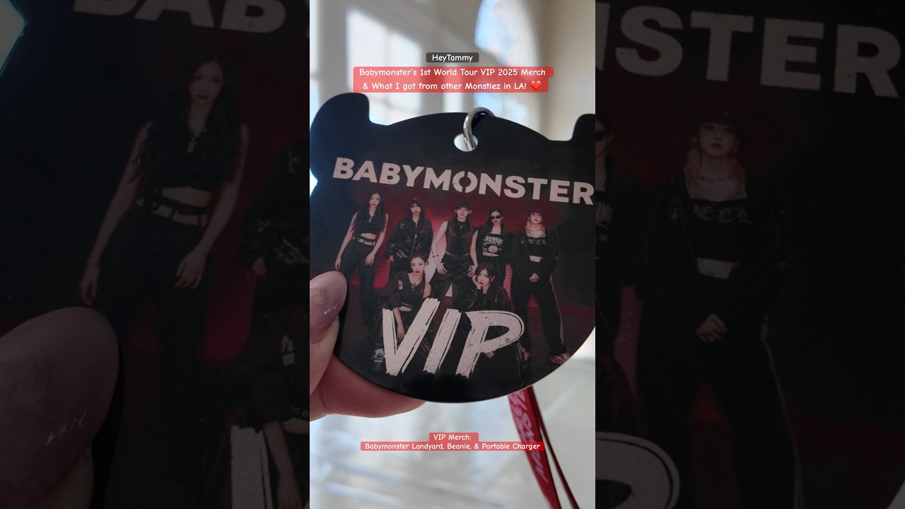 Babymonster&rsquo;s 1st World Tour 2025  VIP Merch & What I got from other Monstiez #babymonster #monstiez