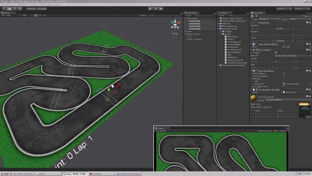 Checkpoint and Lap System in Unity Engine