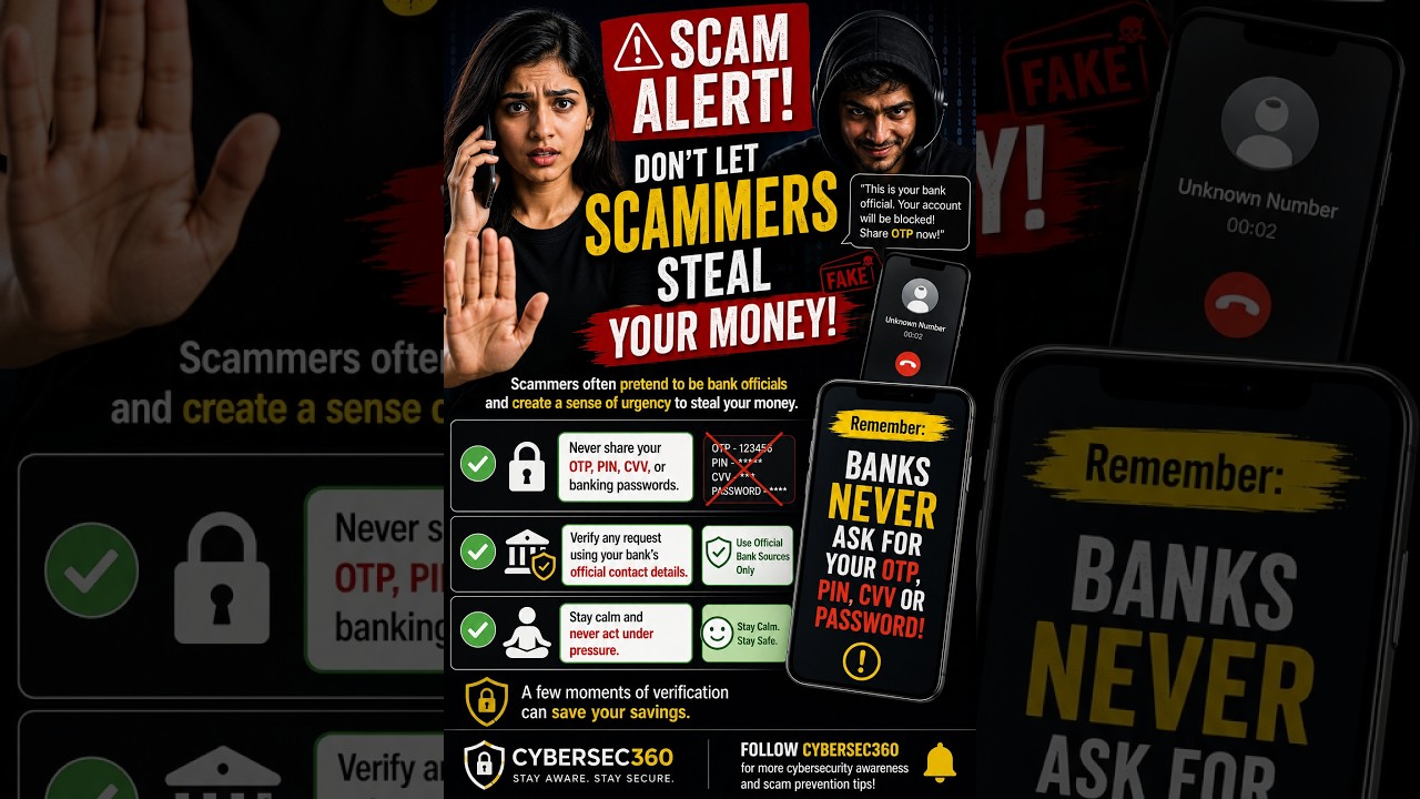 🔥 Banking Scam Exposed! Don't Fall for Urgent Calls! 🚨 #Shorts