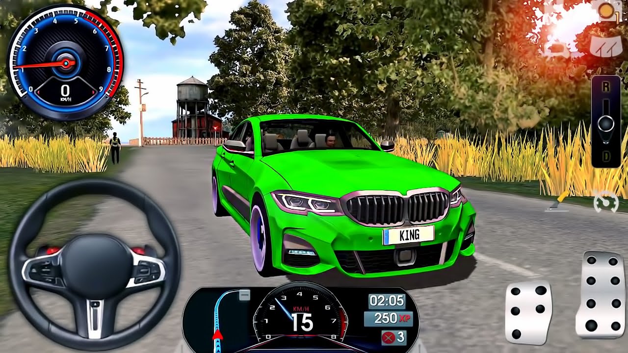 Driving School Sim #21: NEW Car BMW M3 and Kia Stinger - Offroad City Driver Ride - Android GamePlay