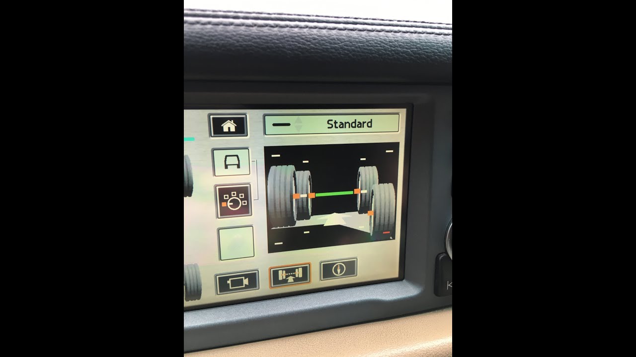 Ошибка пневмоподвески RANGE ROVER