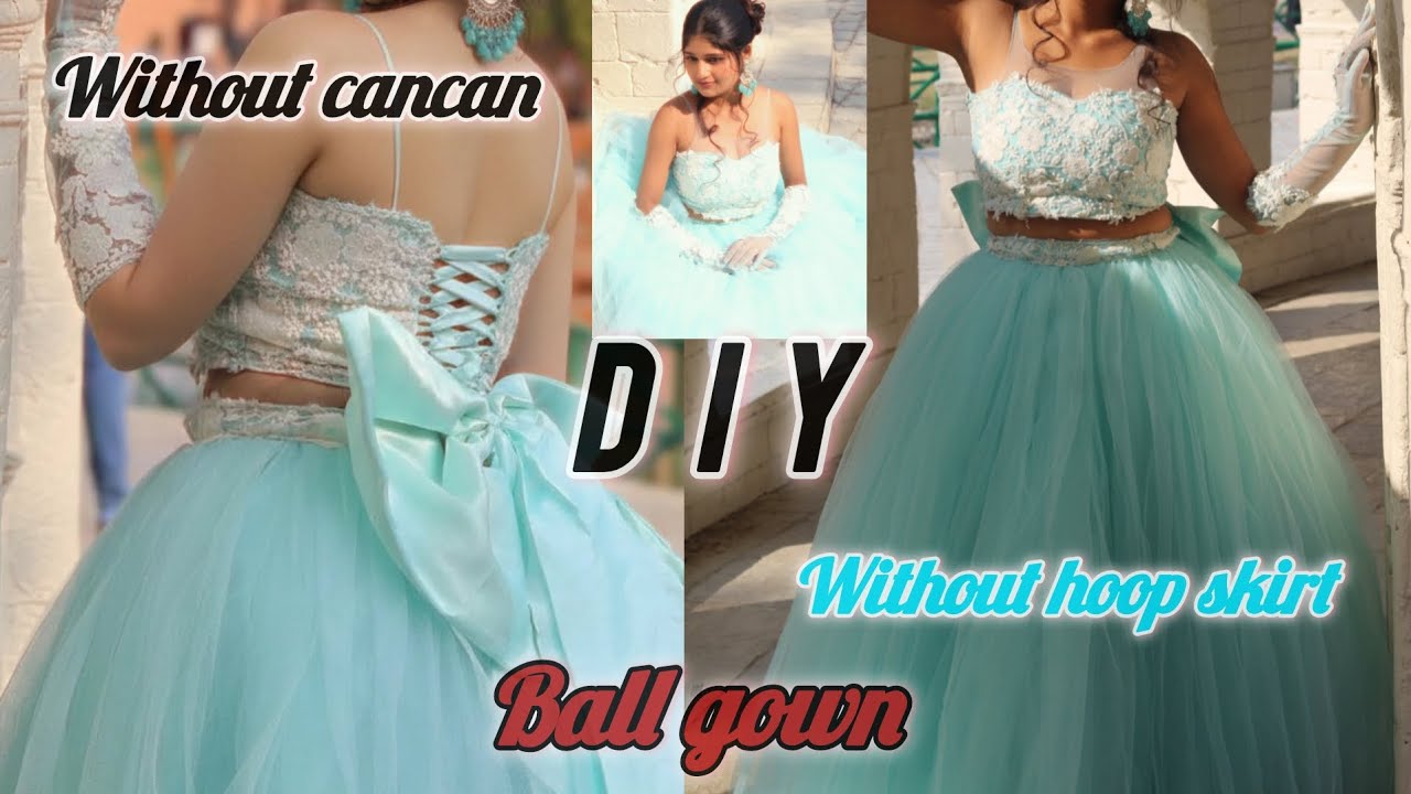 DIY ball gown 😍|| Without cancan 🤔|| 
