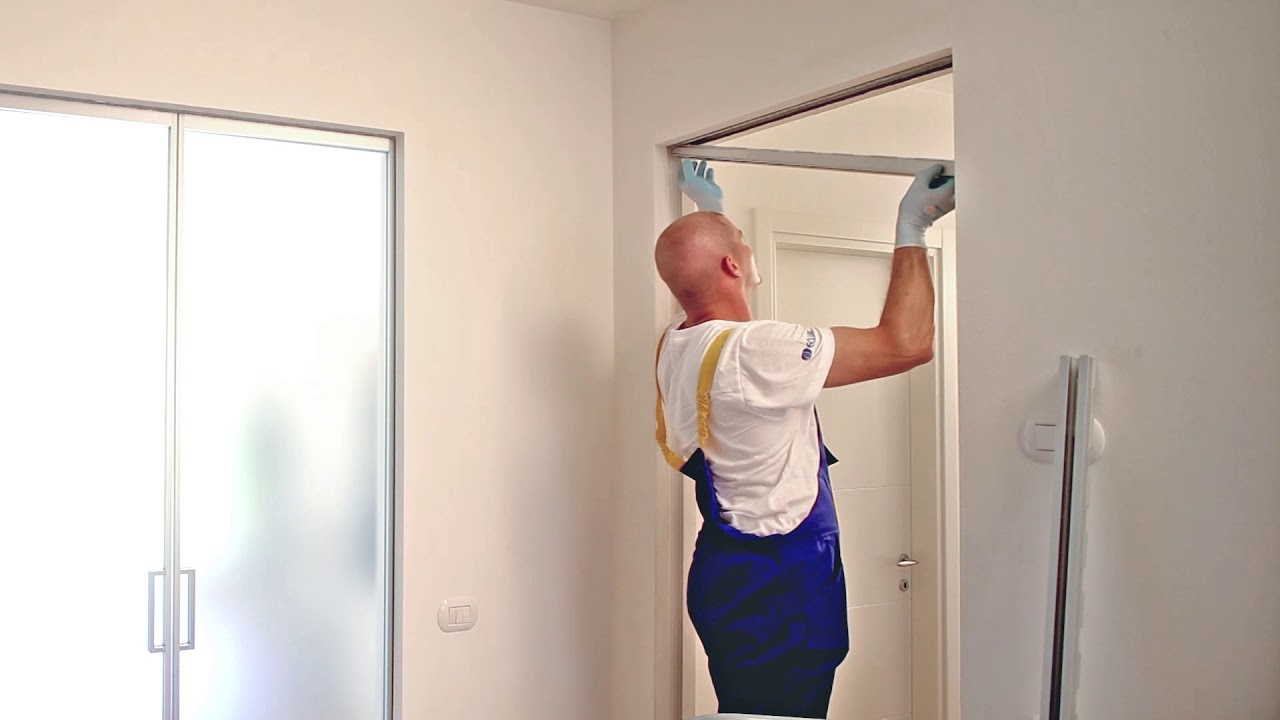 BIAS Soft-Close with Anti-Slam Installation for an ECLISSE Syntesis® Flush Pocket Door System.