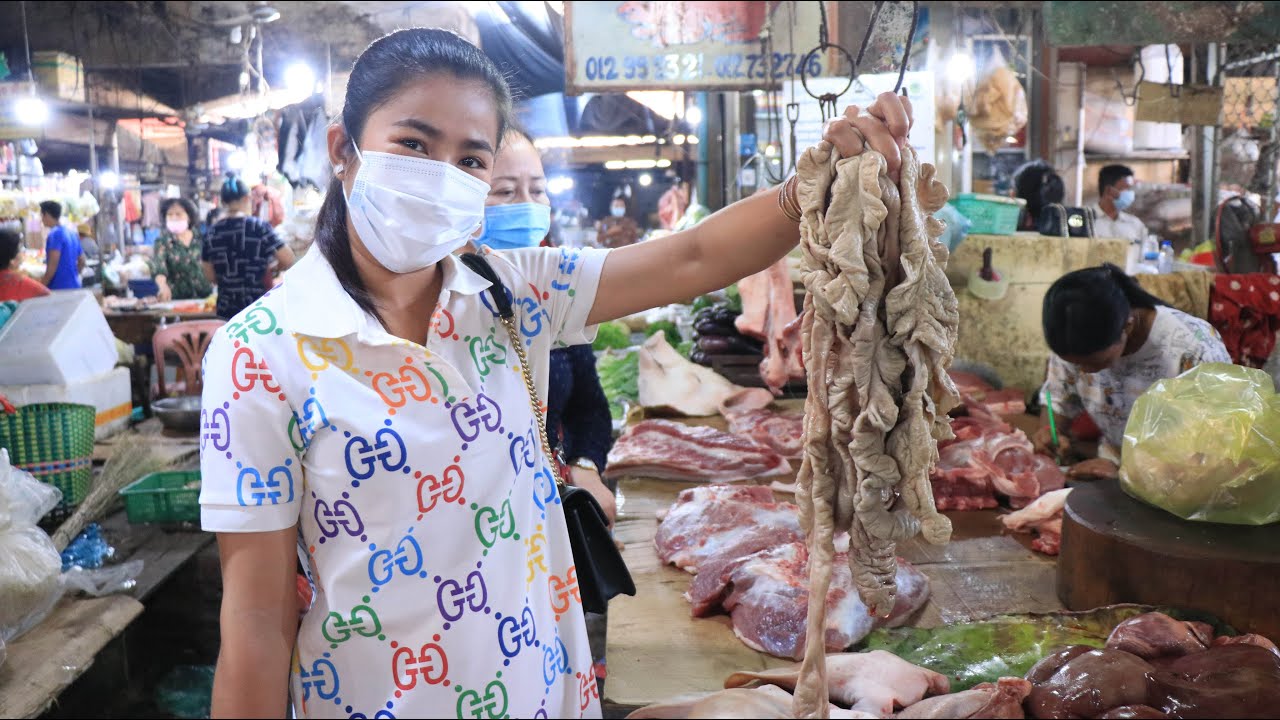 Buy pork intestine for cooking / How to clean and cook pork intestine / By Countryside Life TV