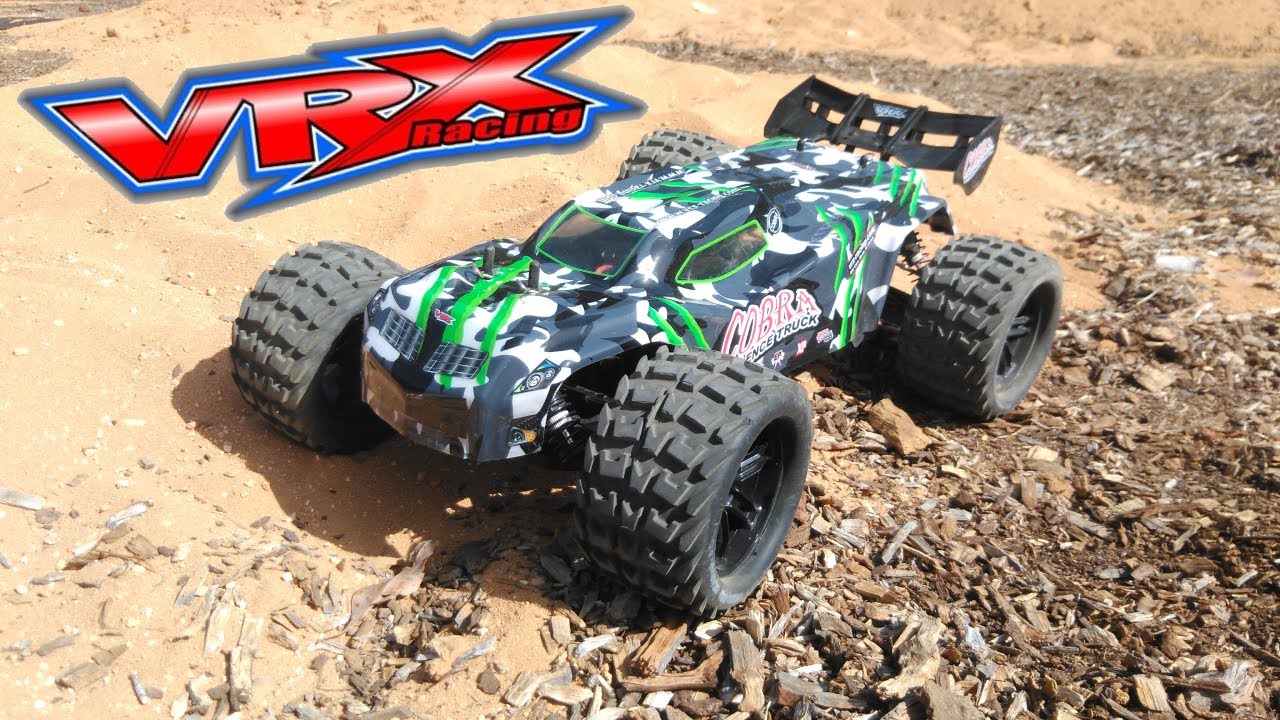 VRX Cobra Brushless Truggy 3S Speed Test & Sand Track BASH!