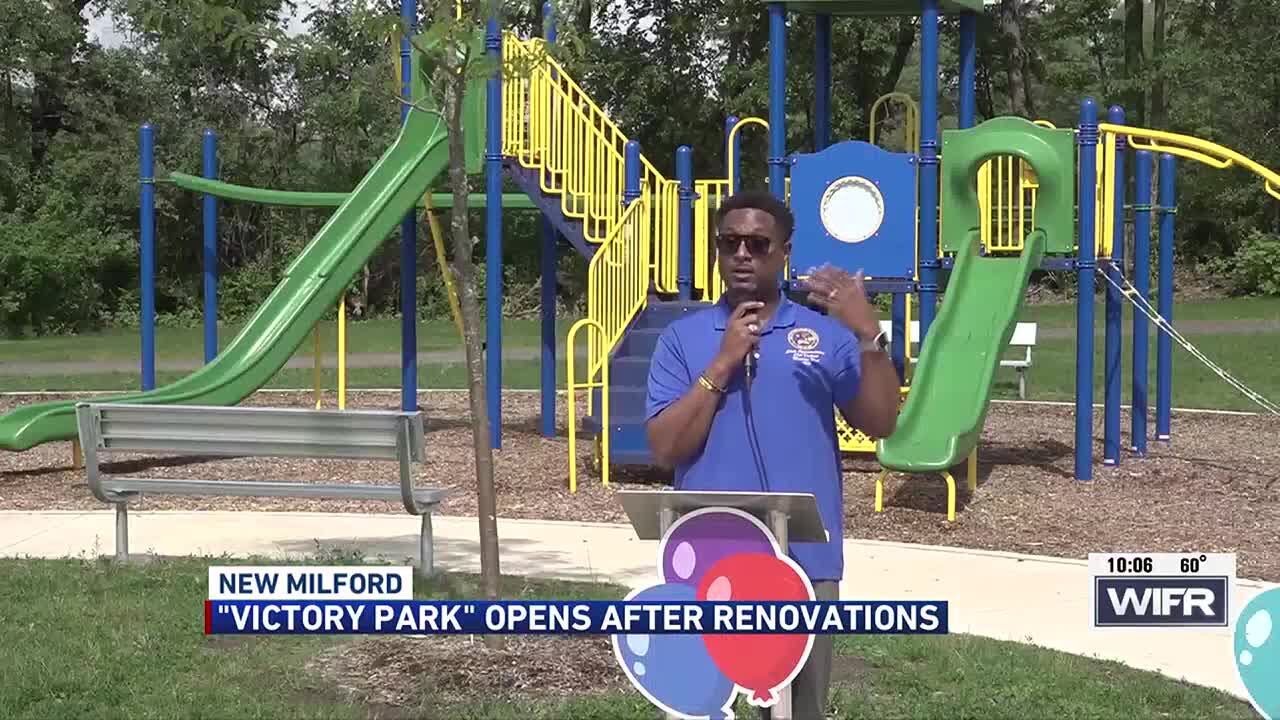 Village of New Milford unveils Victory Park renovations