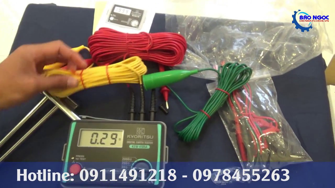 ★Review và hướng dẫn sử dụng máy đo điện trở đất KYORITSU 4105A