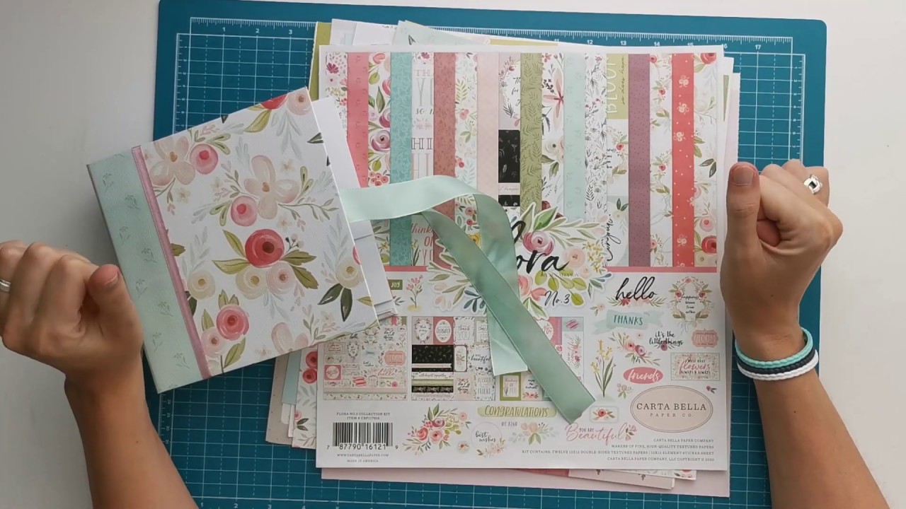 Flora No.3 - beginner mini album - basic decorating