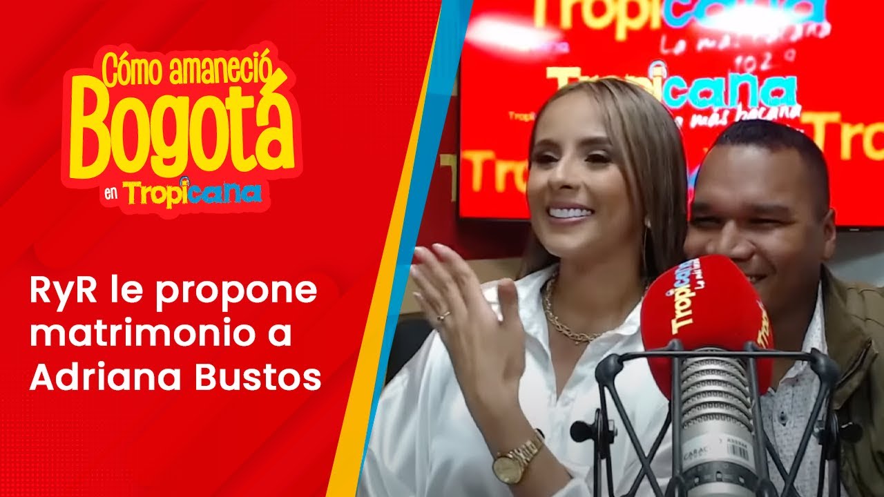 RyR le propone matrimonio a Adriana Bustos en vivo y en directo