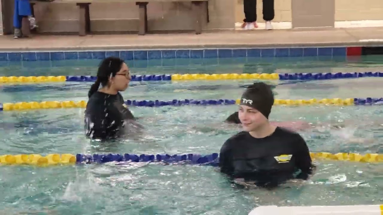 GETTIING READY FOR NEW SWIMMING CLASS LEARN TO SWIM
