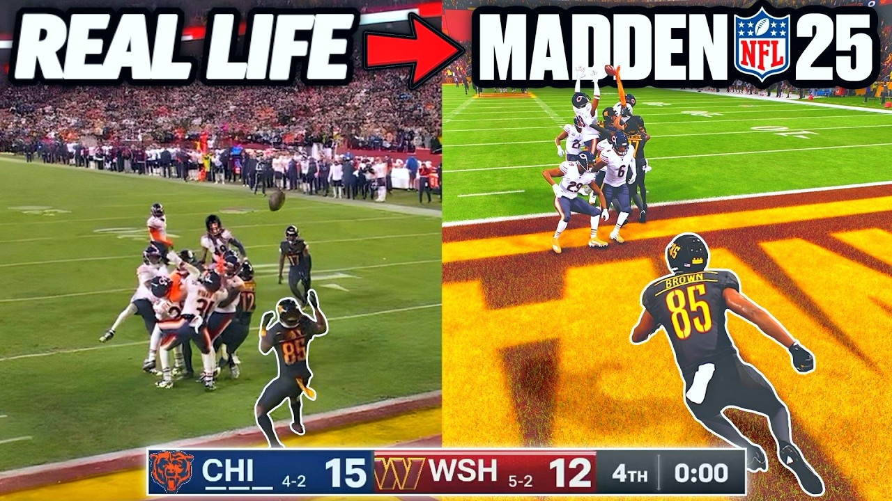 I Recreated TOP PLAYS From NFL Week 8 in Madden 25!
