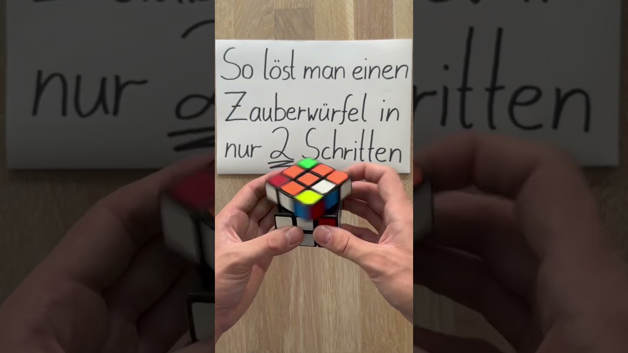 So l&ouml;st du deinen Zauberw&uuml;rfel mit nur 2 Schritten 😍