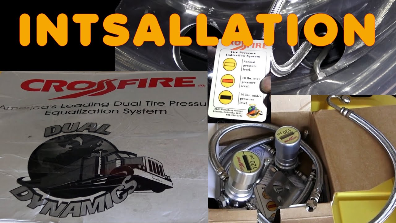 Class A Diesel Pusher CROSSFIRE Dual Tire Pressure Equalization System TPMS Install, for all Duallys