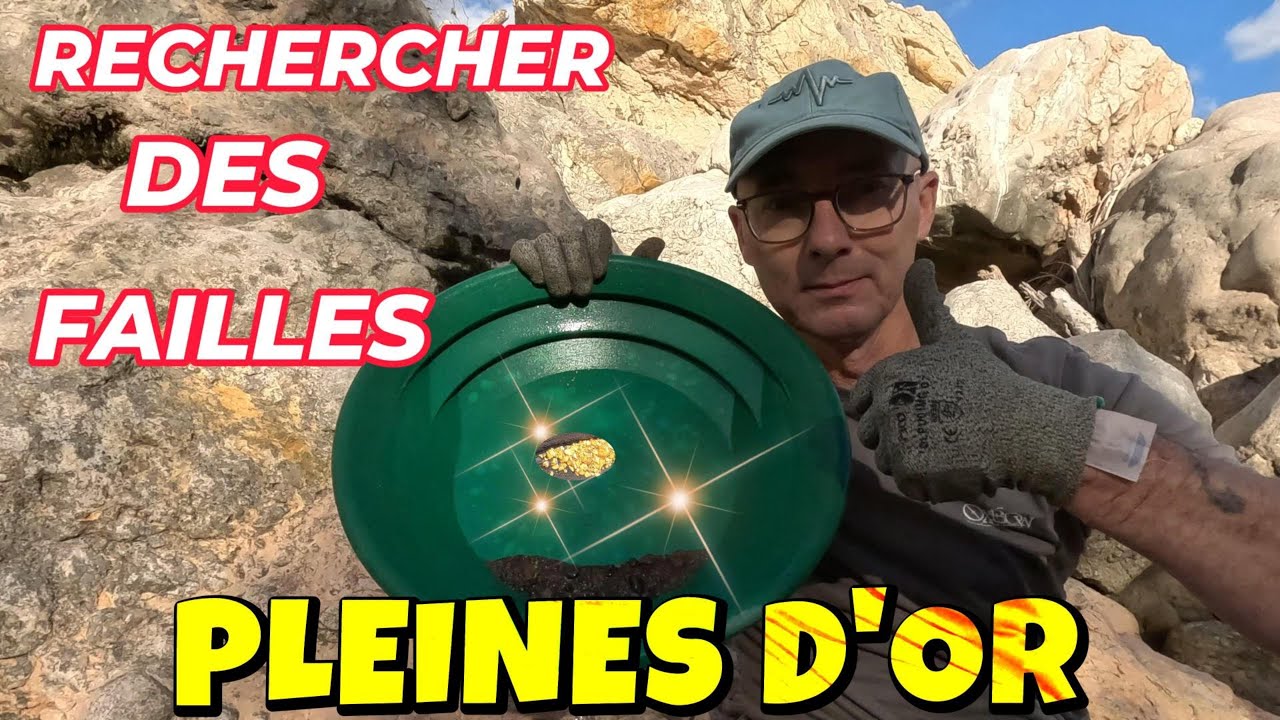 CHERCHER DE L'OR EN FRANCE , LES FAILLES ET LES MARMITES SONT UNE PRIORIT&Eacute; !!  LA PREUVE ICI. PART 1