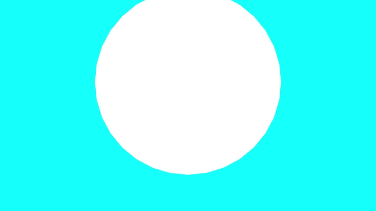 White Triacontadigon Cyan Background Down To Up