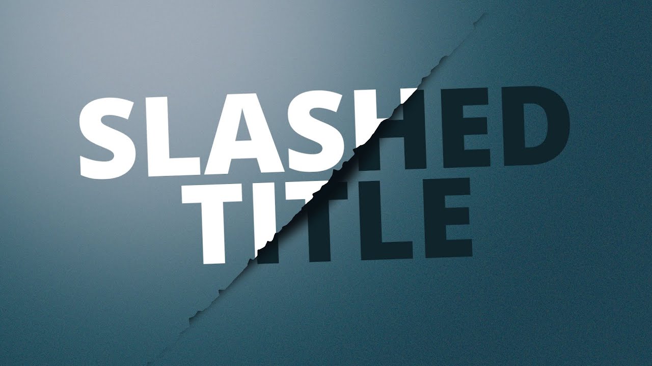 Apple Motion : Slash Text Tutorial