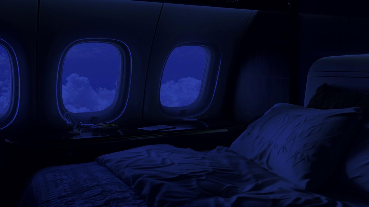 Airplane Sounds Black Screen | White Noise for Sleeping 10 Hours