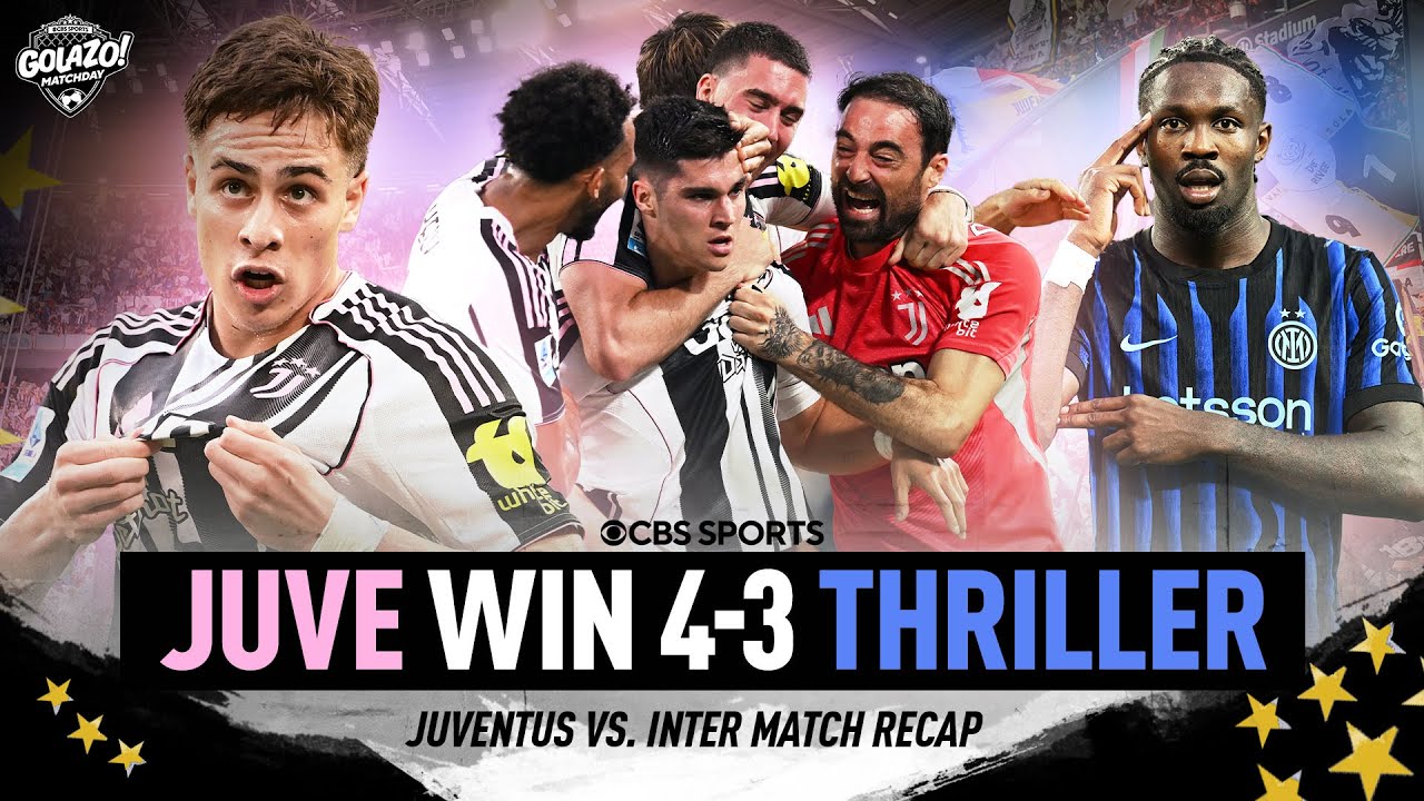 JUVENTUS SCORE 90TH MINUTE WINNER AGAINST INTER! | Derby D'Italia Match Recap | Golazo Matchday