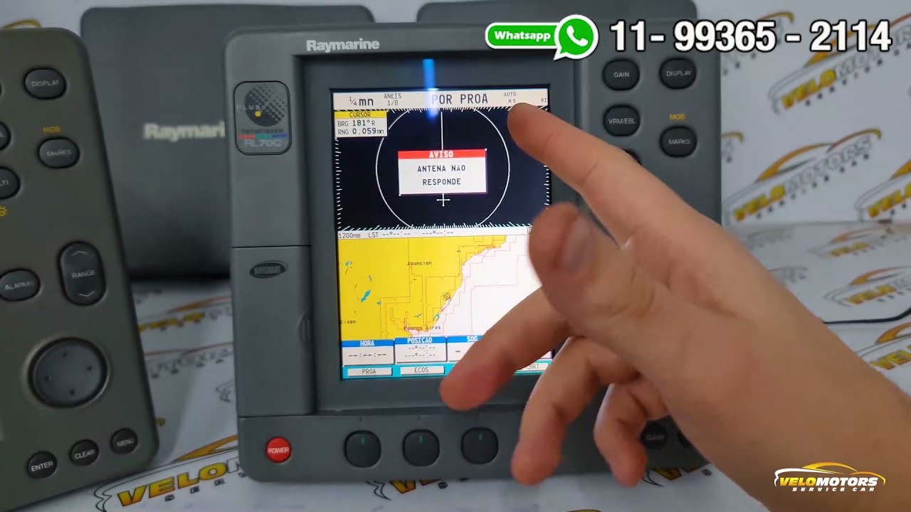 Conserto Raymarine Pathfinder rl70c defeito tela escura queimada escura iluminação fraca lcd issue