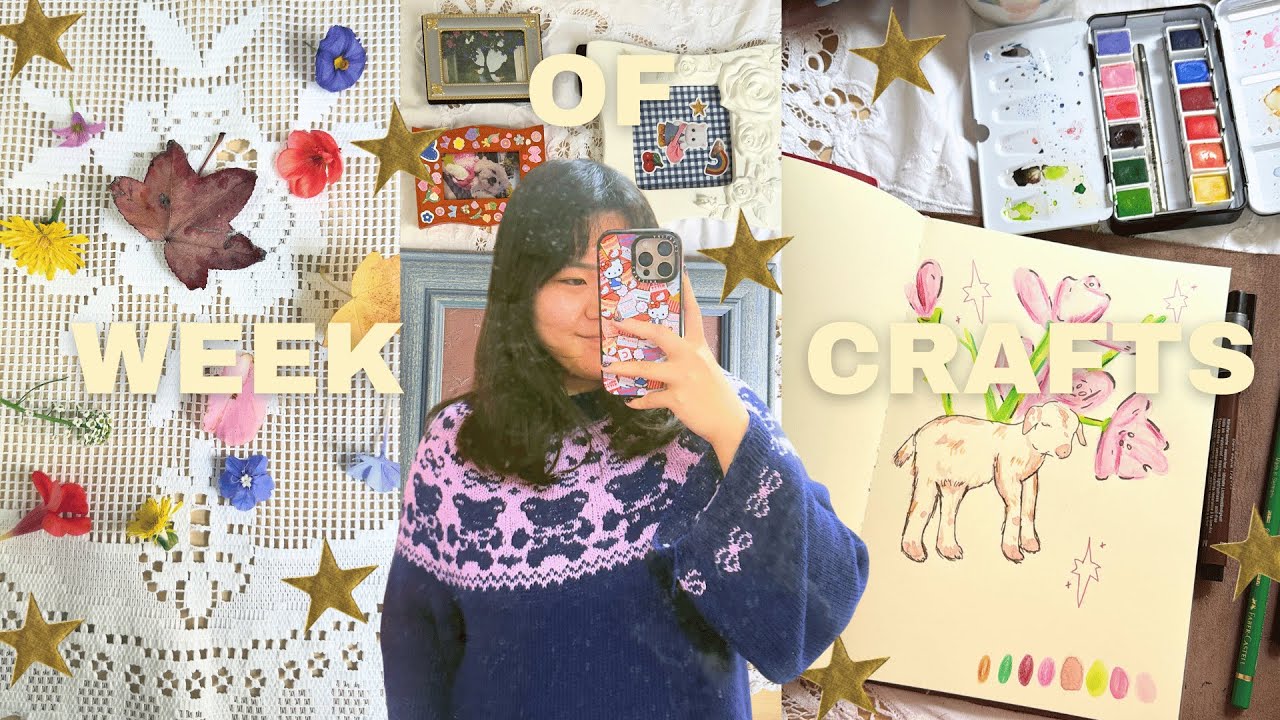 doing a different craft everyday for a week (aka my dream week) ☁️