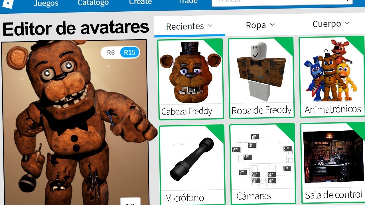 Creamos el PERFIL de FREDDY FNAF en ROBLOX !! | Rovi23 Roblox