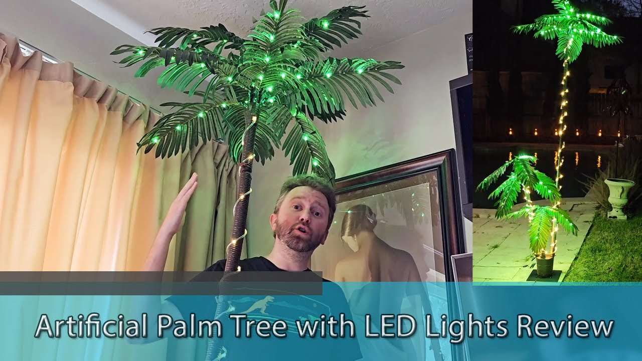 TIKI PARTY DECOR - Artificial Palm Tree with LED Lights Review