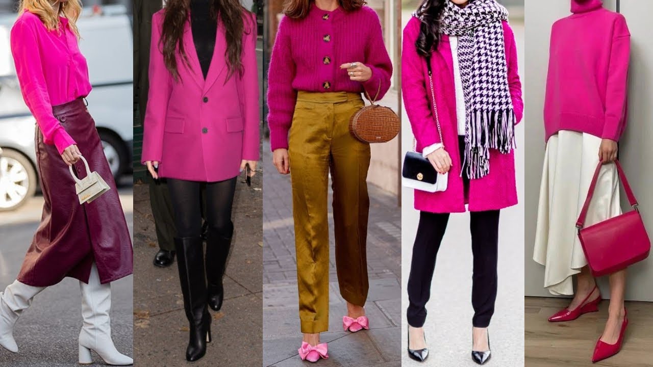 COLORES DE MODA OTOÑO INVIERNO 2023- 24 el COLOR MAGENTA uno de los colores de moda otoño invierno