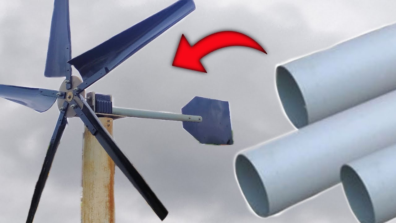 How to make propeller for wind mill at home/how to make propeller from pvc pipe/
