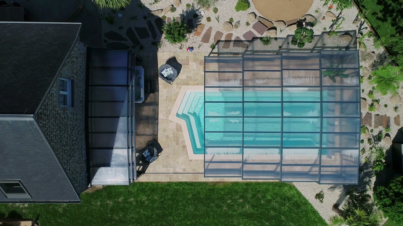 Abri de piscine adossé Vénus