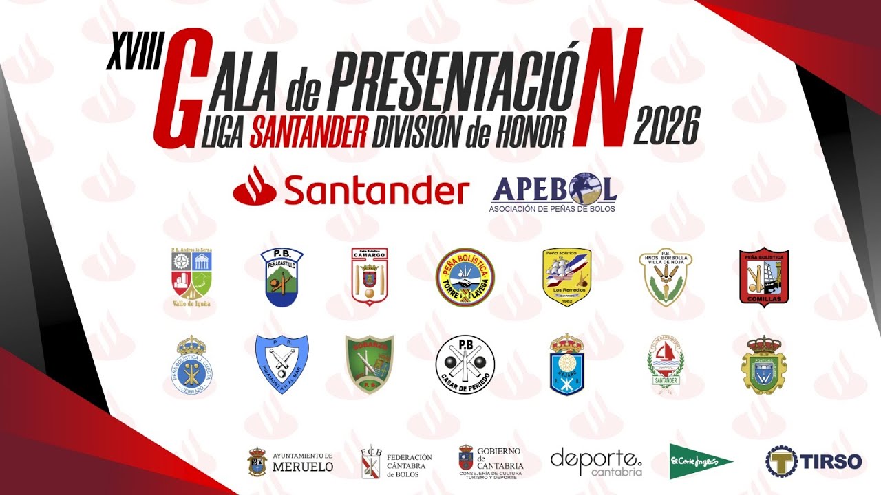 XVIII GALA DE PRESENTACION LIGA SANTANDER DIVISION DE HONOR 2026 / 6 feb 2026, 19:00