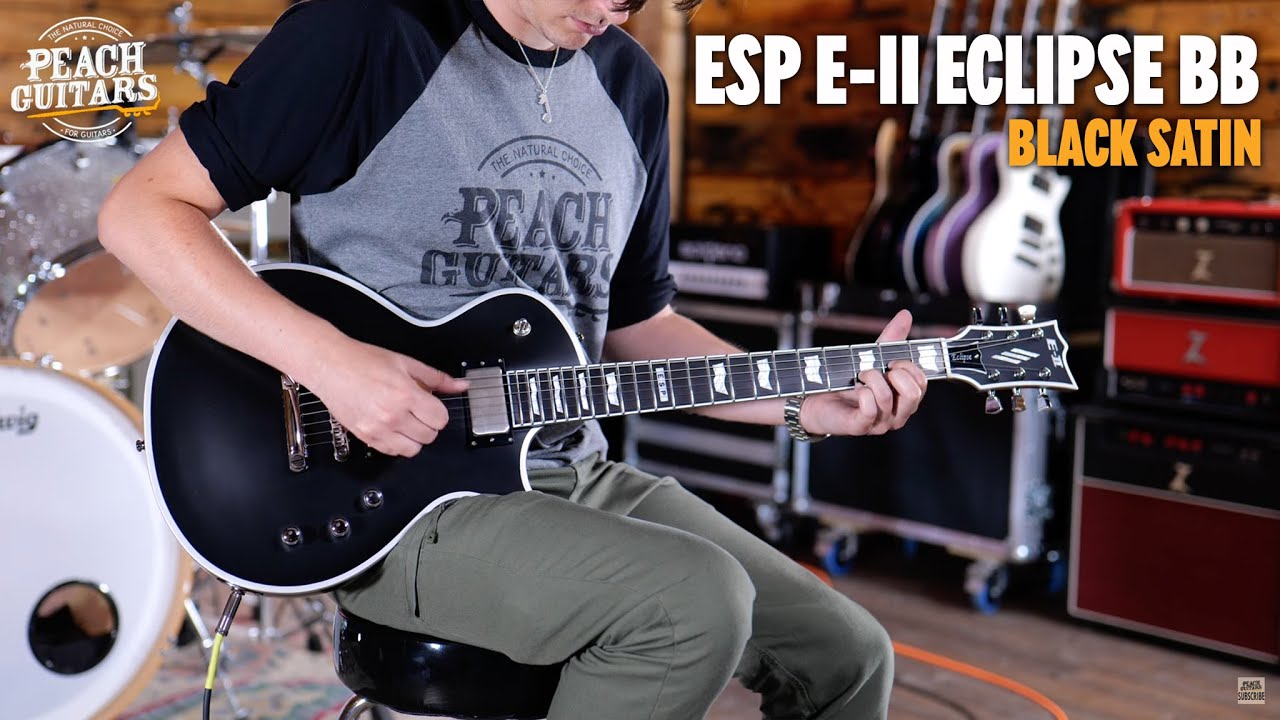 No Talking...Just Tones | ESP E-II Eclipse BB | Black Satin