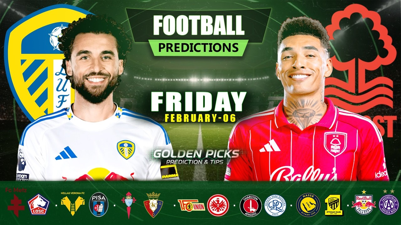 Football Predictions Today 06 February | Possible Scores, Corners & Cards | Golden Picks Plus.