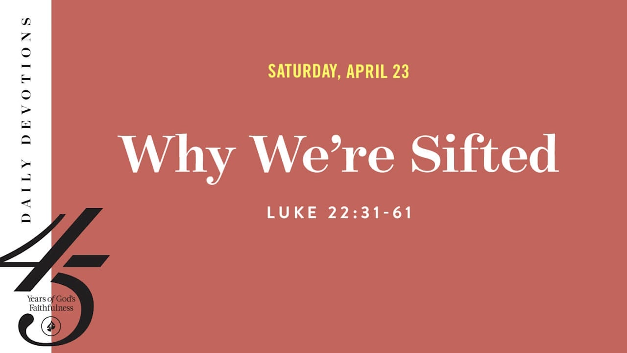 Why We’re Sifted – Daily Devotional
