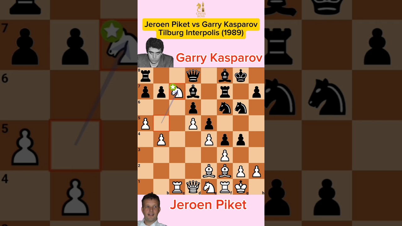 Каспаров разгромил Пикета! | Мастер-класс по шахматам в Тилбурге, 1989 | Chess Boss