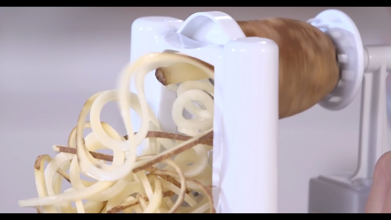 Paderno's 3-Blade Spiralizer: Great for Curly Fries, Apple Chips & Zoodles