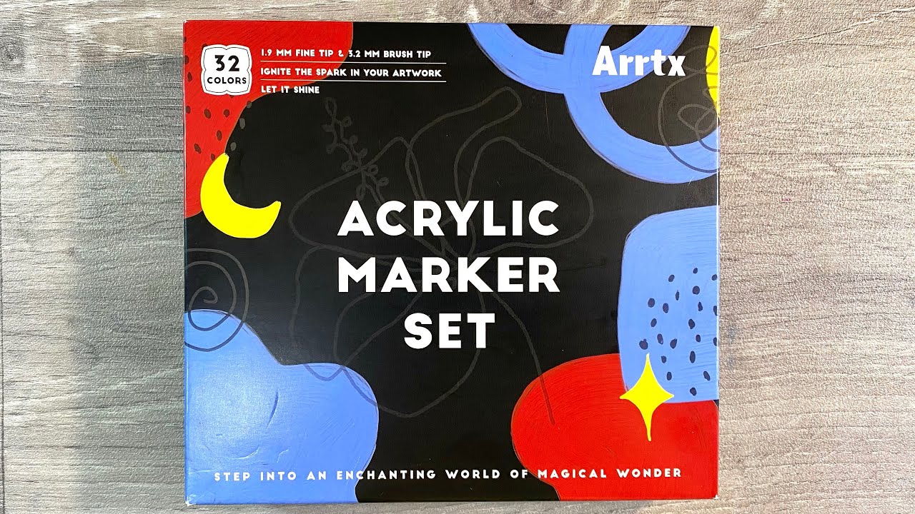 Better Than Posca Pens??? 🤔 Arrtx Acrylic Marker Set Review - No Pump Paint Pens