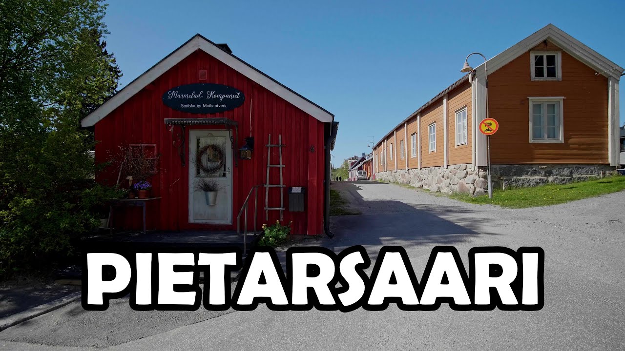 [4K] Pietarsaari, Finland. Virtual walk, natural sound.
